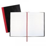 Casebound Notebooks, Wide/Legal Rule, Black Cover, 8.25 x 5.68, 96 Pages