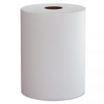 Hardwound Roll Towels, 1-Ply, 10" x 800 ft, White, 6 Rolls/Carton