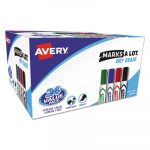 MARKS A LOT Desk-Style Dry Erase Marker, Medium Chisel Tip, Assorted Colors, 24/Pack