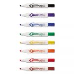 MARKS A LOT Desk-Style Dry Erase Marker, Medium Chisel Tip, Assorted Colors, 8/Set
