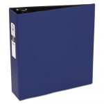 Economy Non-View Binder with Round Rings, 3 Rings, 3" Capacity, 11 x 8.5, Blue