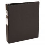 Economy Non-View Binder with Round Rings, 3 Rings, 1.5" Capacity, 11 x 8.5, Black