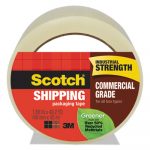 Greener Commercial Grade Packaging Tape, 1.88" x 49.2 yd, 3" Core, Clear