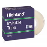 Invisible Permanent Mending Tape, 3/4" x 1296", 1" Core, Clear