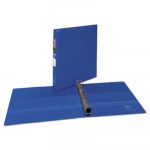 Heavy-Duty Non-View Binder with DuraHinge and Locking One Touch EZD Rings, 3 Rings, 1" Capacity, 11 x 8.5, Blue