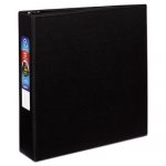 Heavy-Duty Non-View Binder with DuraHinge and Locking One Touch EZD Rings, 3 Rings, 2" Capacity, 11 x 8.5, Black