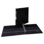 Heavy-Duty Non-View Binder with DuraHinge and Locking One Touch EZD Rings, 3 Rings, 1" Capacity, 11 x 8.5, Black