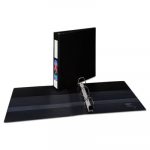 Heavy-Duty Non-View Binder with DuraHinge and Locking One Touch EZD Rings, 3 Rings, 1.5" Capacity, 11 x 8.5, Black
