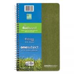 Environotes BioBased Notebook, 1 Subject, Medium/College Rule, Assorted Earthtones Covers, 9.5 x 6, 70 Pages