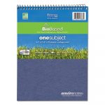 Environotes BioBased Notebook, 1 Subject, Medium/College Rule, Randomly Assorted Earthtone Covers, 8.5 x 11.5, 70 Pages