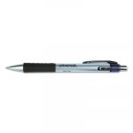 Comfort Grip Retractable Gel Pen, Medium 0.7mm, Black Ink, Silver Barrel, 36/Set