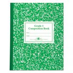 Grade School Ruled Composition Book, Manuscript, Green, 9.75 x 7.75, 50 Pages