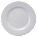 Chef's Table Porcelain Round Dinnerware, Appetizer Plate, 6" dia, White, 8/BX