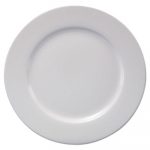 Chef's Table Fine Porcelain Round Dinnerware, Dinner Plate, 10" dia, White, 8/BX