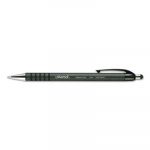 Retractable Ballpoint Pen, Medium 1mm, Black Ink/Barrel, Dozen
