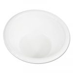 Hi-Impact Plastic Dinnerware, Bowl, 5-6 oz, White, 1000/Carton