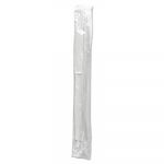 Mediumweight Wrapped Polystyrene Cutlery, Knife, White, 1000/Carton