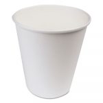Paper Hot Cups, 10 oz, White, 1000/Carton