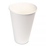Paper Hot Cups, 16 oz, White, 1000/Carton