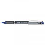EnerGel NV Stick Gel Pen, 1mm Metal Tip, Blue Ink/Barrel, Dozen