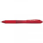 EnerGel-X Retractable Gel Pen, 0.7mm Metal Tip, Red Ink/Barrel, Dozen