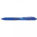 EnerGel-X Retractable Gel Pen, 0.7mm Metal Tip, Blue Ink/Barrel, Dozen