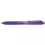 EnerGel-X Retractable Gel Pen, 0.7mm Metal Tip, Violet Ink/Barrel, Dozen