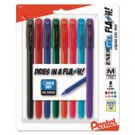 EnerGel Flash Stick Gel Pen, Medium 0.7mm, Assorted Ink/Barrel, 8/Pack