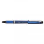 EnerGel NV Stick Gel Pen, 0.5mm Needle Tip, Black Ink, Gray Barrel, Dozen
