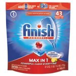 Powerball Max in 1 Super Charged Ultra Degreaser Dishwasher Tabs, Lemon, 43/Pack