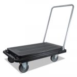 Heavy-Duty Platform Cart, 300 lb Cap, 21 x 32.5 x 36.75, Black