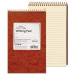 Gold Fibre Retro Wirebound Writing Pads, 1 Subject, Medium/College Rule, Red Cover, 5 x 8, 80 Pages