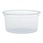 MicroGourmet Food Containers, 12 oz, Clear, 500/Carton