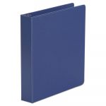 Economy Non-View Round Ring Binder, 3 Rings, 1.5" Capacity, 11 x 8.5, Royal Blue