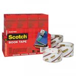 Book Repair Tape Multi-Pack, 1 1/2" x 15yds, 3" Core, Clear, 8/Pack