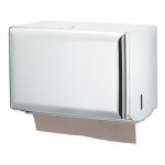Singlefold Paper Towel Dispenser, White, 10 3/4 x 6 x 7 1/2