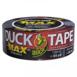 MAX Duct Tape, 1.88" x 35 yds, 3" Core, Black