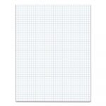 Cross Section Pads, 4 sq/in Quadrille Rule, 8.5 x 11, White, 50 Sheets