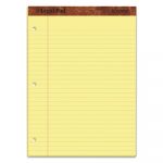 "The Legal Pad" Ruled Pads, Wide/Legal Rule, 11.75 x 8.5, Canary, 50 Sheets, Dozen