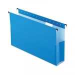 SureHook Reinforced Extra-Capacity Hanging Box File, Legal Size, 1/5-Cut Tab, Blue, 25/Box