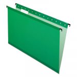SureHook Hanging Folders, Legal Size, 1/5-Cut Tab, Bright Green, 20/Box