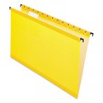 SureHook Hanging Folders, Legal Size, 1/5-Cut Tab, Yellow, 20/Box