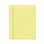"The Legal Pad" Glue Top Pads, Wide/Legal Rule, 8.5 x 11, Canary, 50 Sheets, 12/Pack