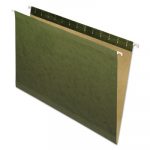 Reinforced Hanging File Folders, Legal Size, Straight Tab, Standard Green, 25/Box