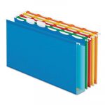 Ready-Tab Extra Capacity Reinforced Colored Hanging Folders, Legal Size, 1/6-Cut Tab, Assorted, 20/Box