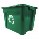 Recycling Box, Rectangular, 14 gal, Green