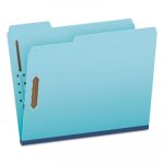 Earthwise by Heavy-Duty Pressboard Folders with Two Fasteners, 1/3-Cut Tabs, 2" Expansion, Letter Size, Light Blue, 25/Box
