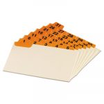 Laminated Index Card Guides, Daily, 1/5 Tab, Manila, 3 x 5, 31/Set