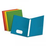 Twin-Pocket Folders with 3 Fasteners, Letter, 1/2" Capacity, Assorted, 25/Box