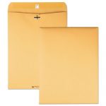 Clasp Envelope, #97, Cheese Blade Flap, Clasp/Gummed Closure, 10 x 13, Brown Kraft, 100/Box